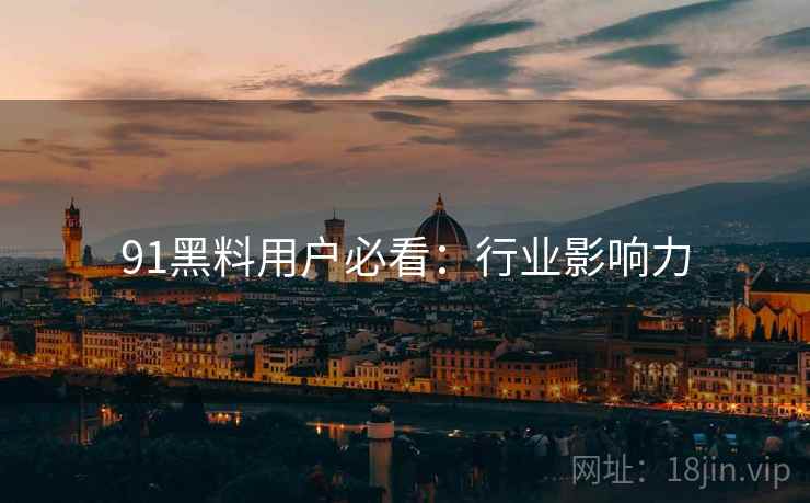 91黑料用户必看：行业影响力