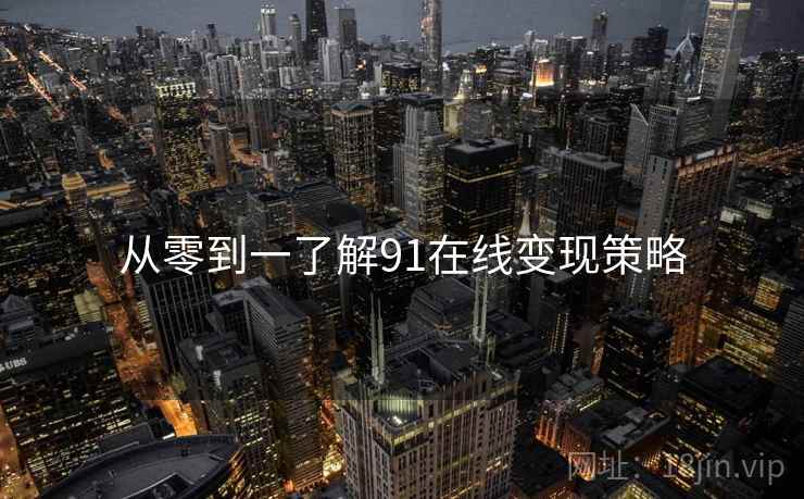 从零到一了解91在线变现策略