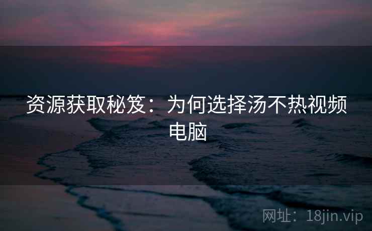 资源获取秘笈：为何选择汤不热视频电脑